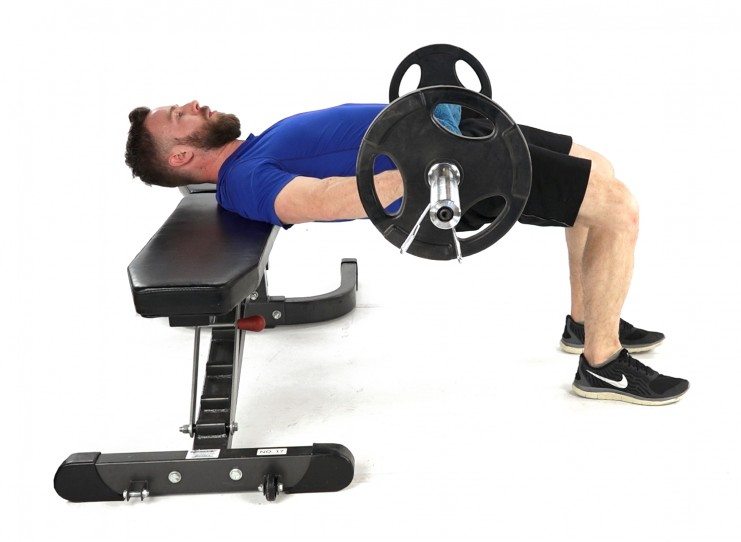 Hip Thruster exercise. Image Copyright © Physiotec