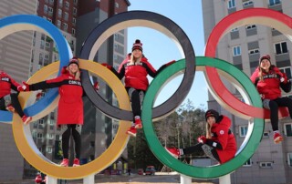 Erin Mielzynski in the Olympic Rings